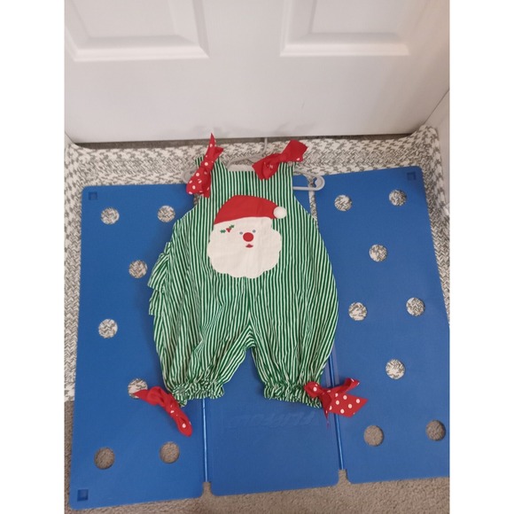Bailey Boys Vintage Infant Romper Santa 12 Month Ruffle In Back Christmas - Picture 10 of 14